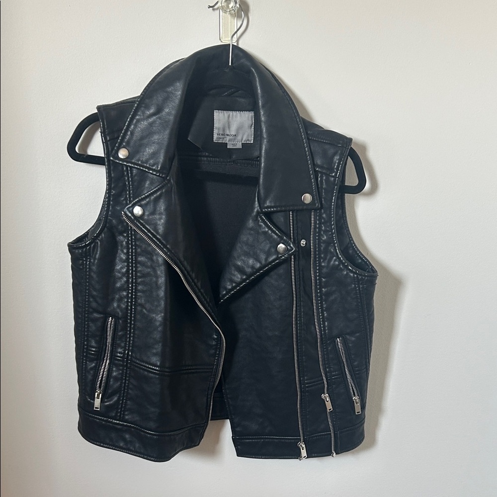 Vero Moda Black Faux Leather Jacket